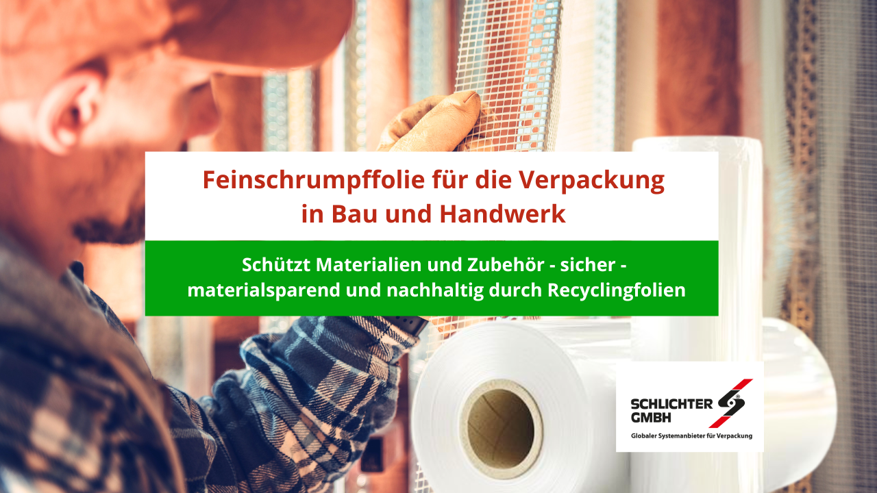 Recycling - Feinschrumpffolie -Bau und Handwerk